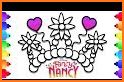 Coloring Book fancy nancy doll - color by number related image