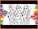 Paw Pups Heroes Coloring Book related image