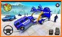 Grand Police Prado Car Transport Truck Games related image