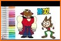 Teen Coloring Titans Go related image