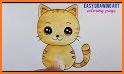 Cute Cat Coloring Pages related image