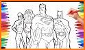 Superhero Coloring Book related image