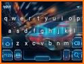 Neon Racing Car 3D Keyboard Theme related image