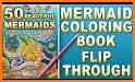 Beautiful Mermaid Coloring Book related image