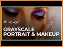 Download and color: Grayscale MakeUp Face Charts related image