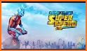 Superhero Robot man Flying SnowStorm Rescue Game related image