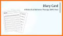 Simple DBT Skills Diary Card related image