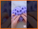 Purple ASMR Slime Keyboard Background related image