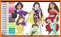 maona coloring princesses book related image