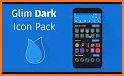 Garis Dark - Icon Pack related image