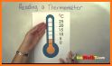 Thermometer for winter and summer related image