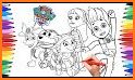 Coloring Book Paw Dogs Patrol related image