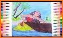 painting moana coloring book drawings learning related image