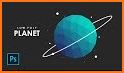 Poly Planet - Draw and Color related image