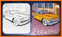 Car coloring book-Hot paint by number game related image