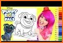 Puppy Dog Pals Coloring Book related image