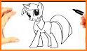 How to draw a pony related image