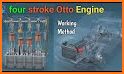 Four-stroke Otto engine educational VR 3D related image