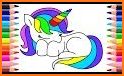 Unicorn Coloring - Coloring Pages for Kids Games related image