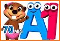 ABC Kids funny learning numbers and alphabet related image