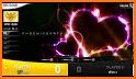 Sparkling Neon Hearts Keyboard Theme related image