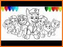 Paw Coloring Puppy Patrol For Kids related image