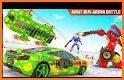 Fly Army Bus Robot Helicopter Car: Robot Car Games related image