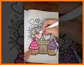 Cupcakes Coloring Book related image