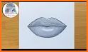 Lips Drawing Step by step related image