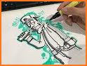 Graffiti Character Coloring Book related image