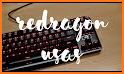 Black Red Metal Keyboard Theme related image