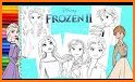 frozen elsas coloring princesses ana ollaf related image