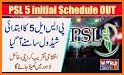 PSL 5 Cricket Schedule 2020 related image