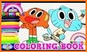 Gumballl Coloring Book for Darwin related image