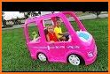 her Barbie car Doll related image