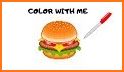 Coloring Fast Food Pixel Art related image