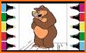 Masha and the Bear: Free Coloring Pages for Kids related image