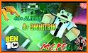 Mod Ben V4 Alien MCPE - addon skin 2021 related image