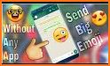 Big emoji stickers & Talk emoji for WhatsApp related image