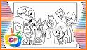 rainbow friends coloring book related image