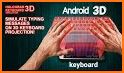 3D Hologram Galaxy Keyboard Theme related image