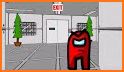 Red Baldi's Basics In Among Us related image