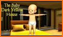 Scary Baby in yellow house horror 3d related image