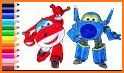 SuperWings Coloring Kids related image