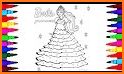 Nice Fashion Girl Coloring Book - Kids Coloring related image