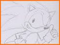 How to draw Sonic the Hedgehog related image