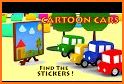 Kids Vehicles: Construction + puzzle coloring book related image