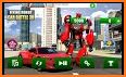 Flying Robot Car Simulator: Real Rope hero game related image