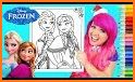 Ice Queen elza & Princess alnna Coloring Book related image