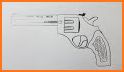 How to draw weapons step by step, drawing lessons related image